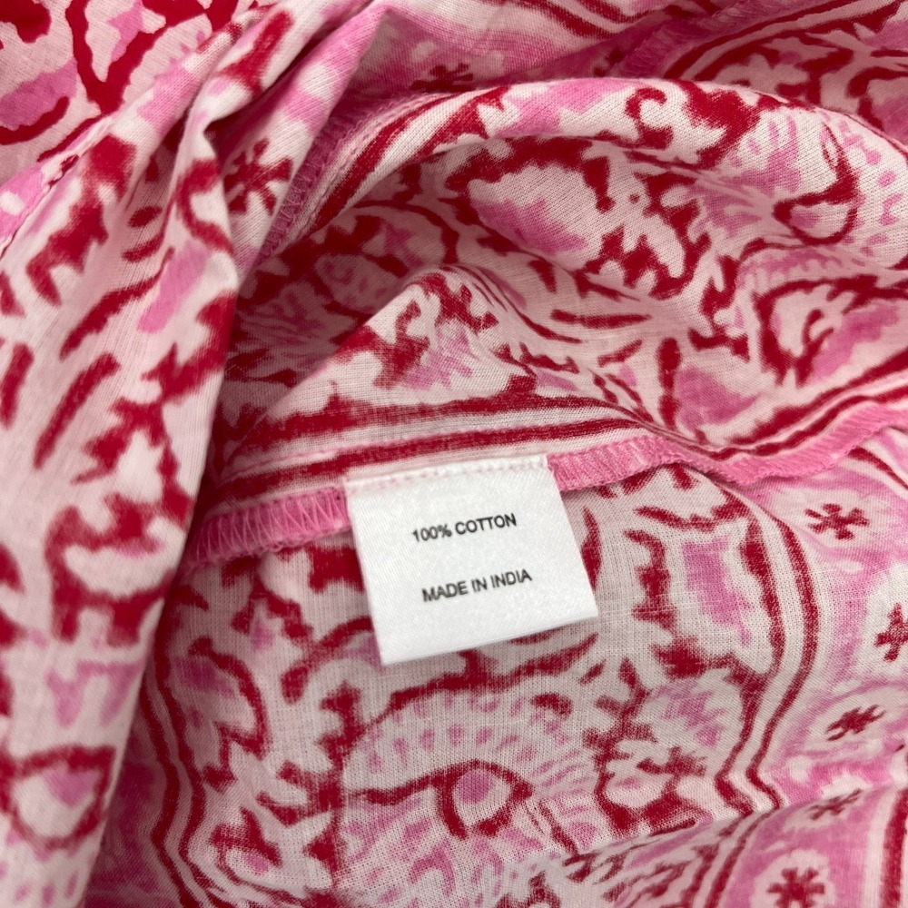 Tuckernuck Dress Pink City Prints Candy Daisy Rah Rah Mini Fringe Block Print M - Picture 15 of 16